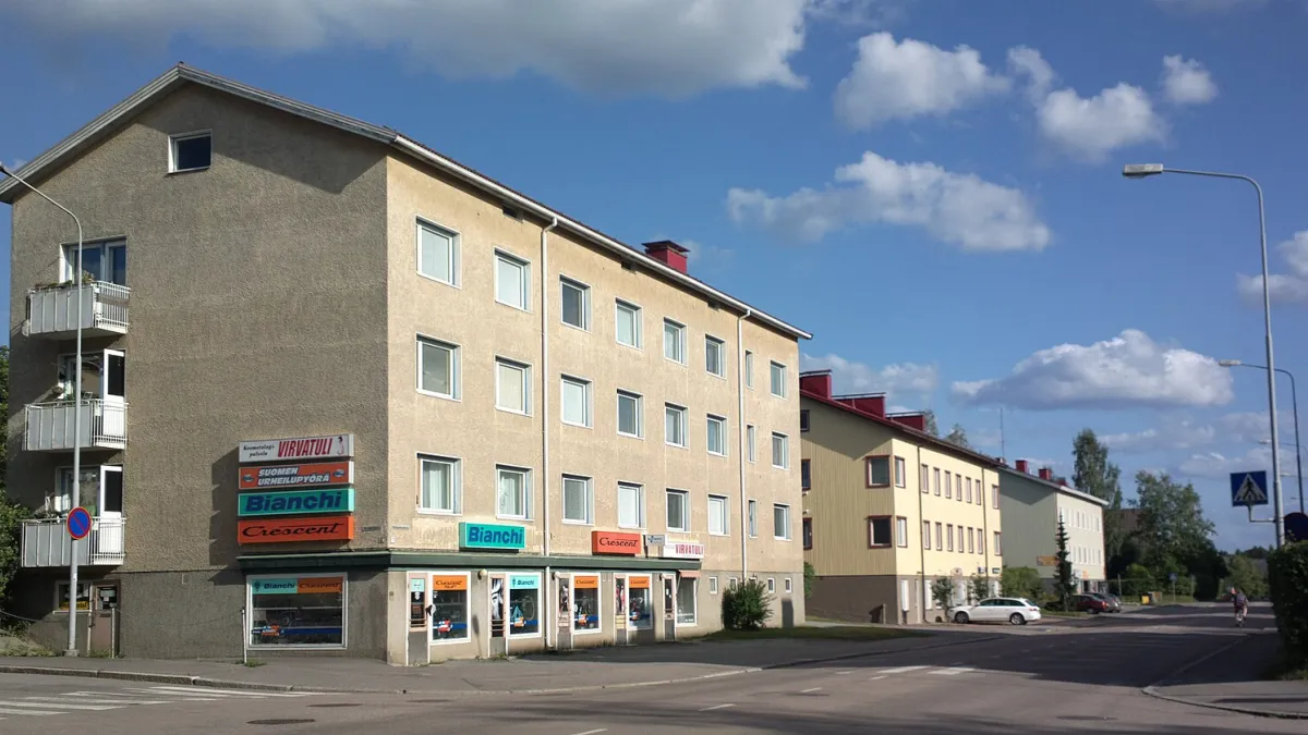 Apartment buildings at Kissanmaankatu