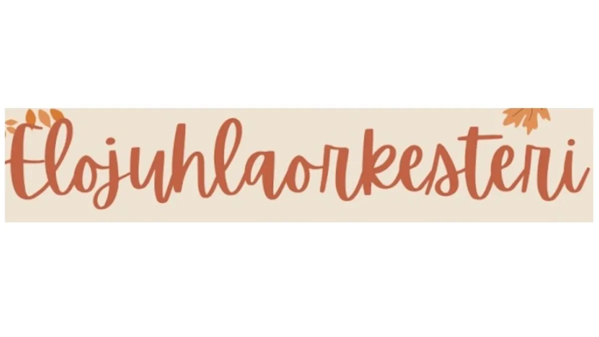 Kuvassa yhtyeen nimi: Elojuhlaorkesteri