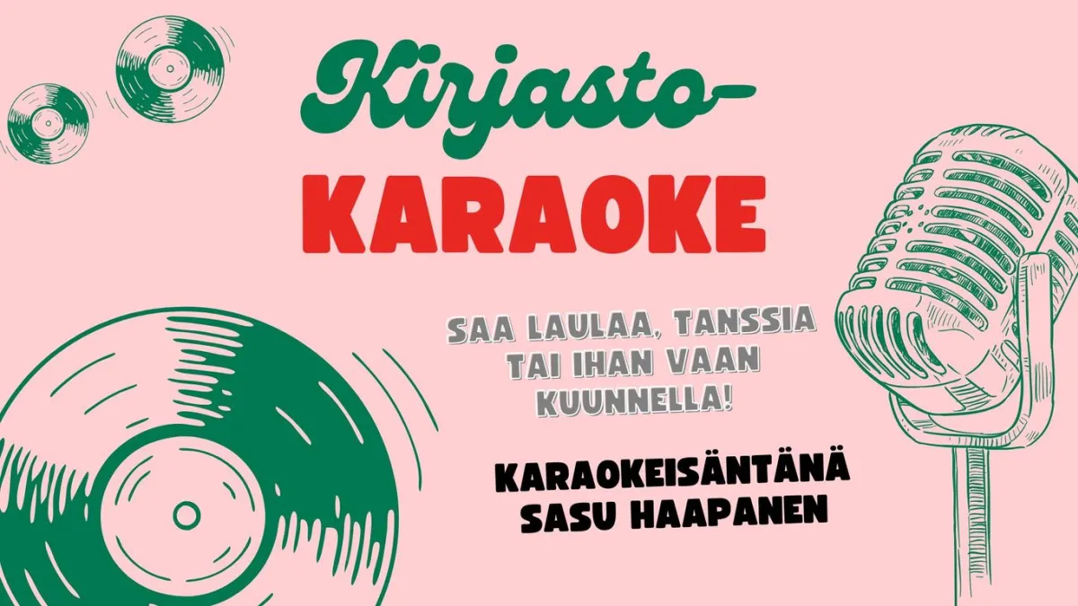 Kirjastokaraoke Mouhijärven kirjastossa
