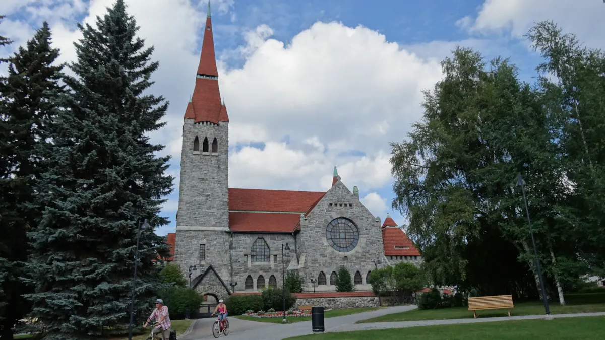 Exterior view of Tampere Cathedral