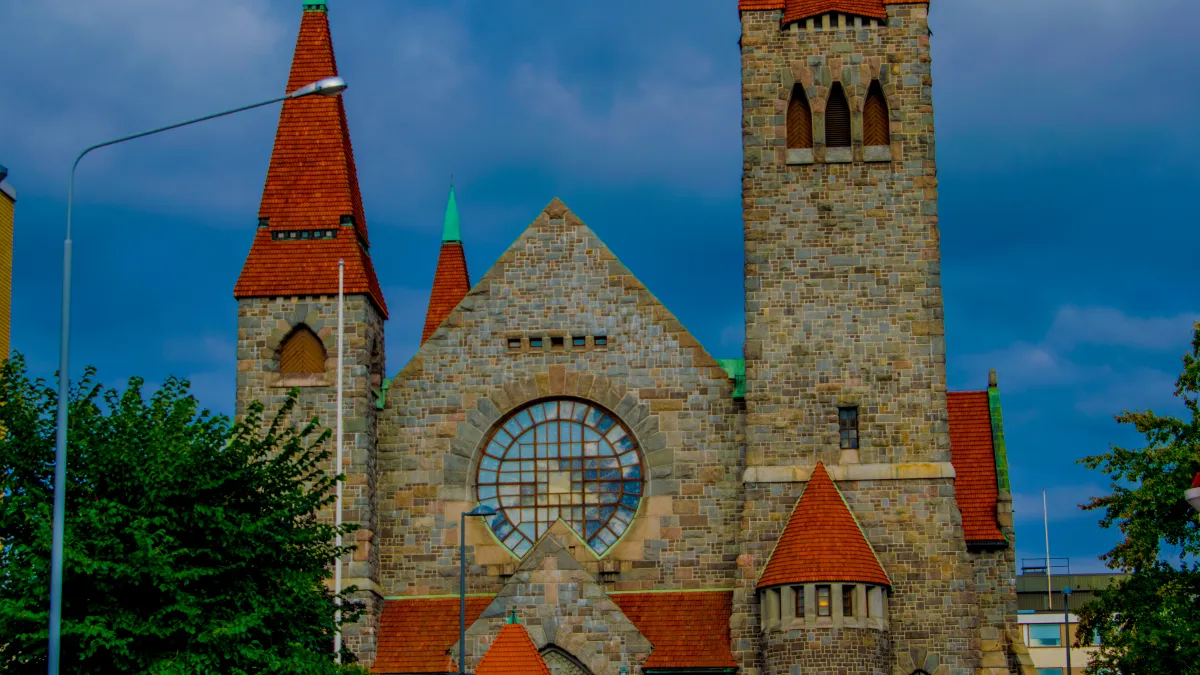 Tampere Cathedral (Tampereen tuomiokirkko), a landmark church in Tampere