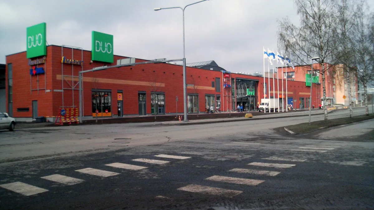 The new part of DUO shopping centre located in Hervanta suburb of Tampere Finland