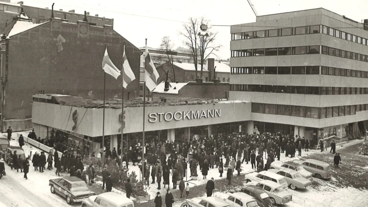 Photograph from the opening of the second Stockmann department store of Tampere.
