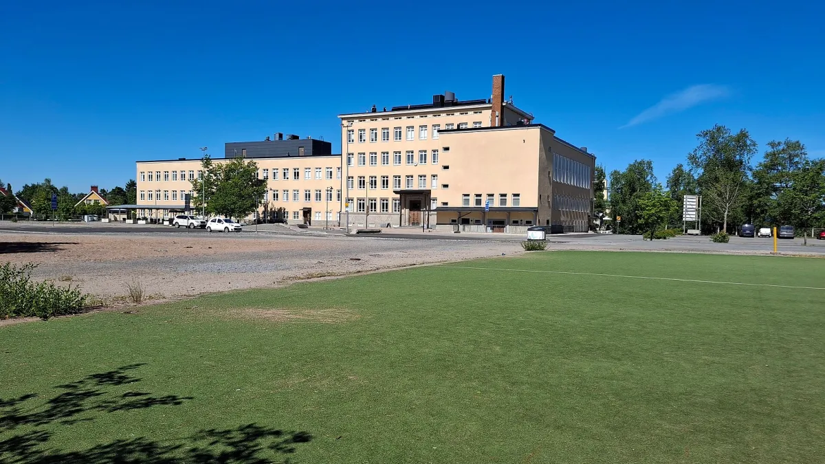 The former school of Nekala in Tampere, Finland. As of 2026, the building serves as the Nekala Cultural Centre.