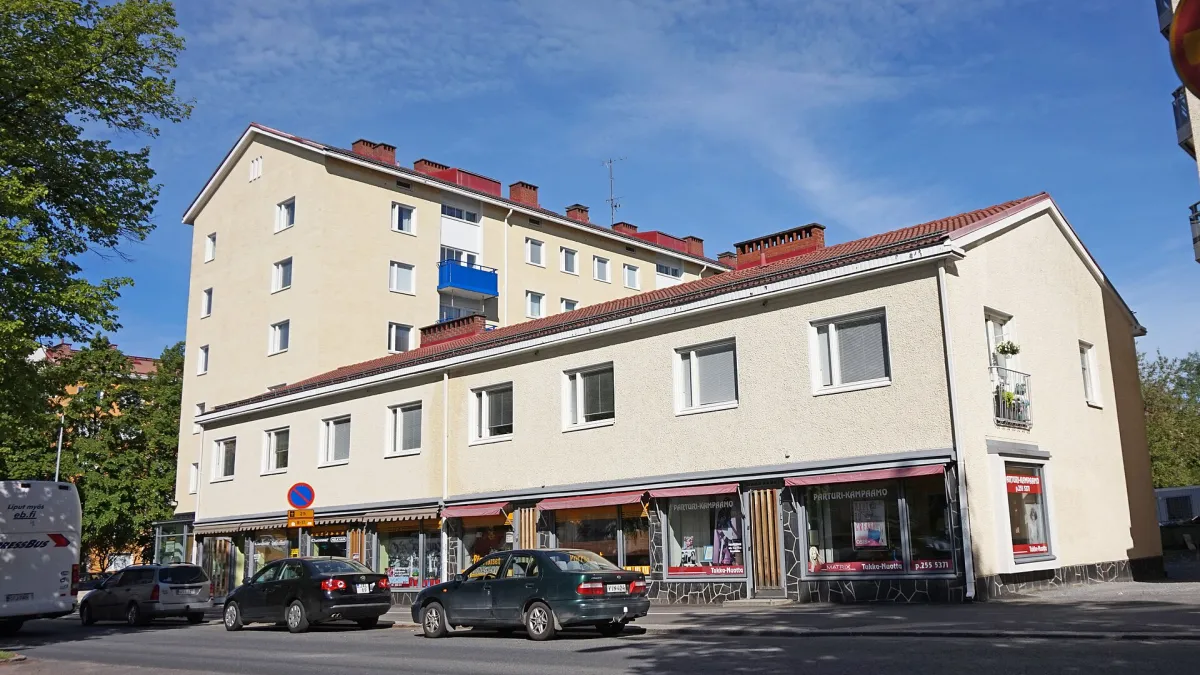 Street Teiskontie in Tampere, Finland.