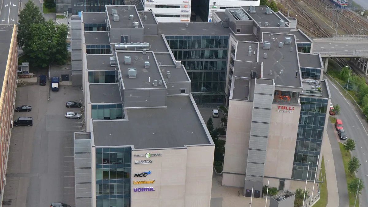 Technopolis Yliopistonrinne from Hotel Torni Tampere in Tampere, Finland