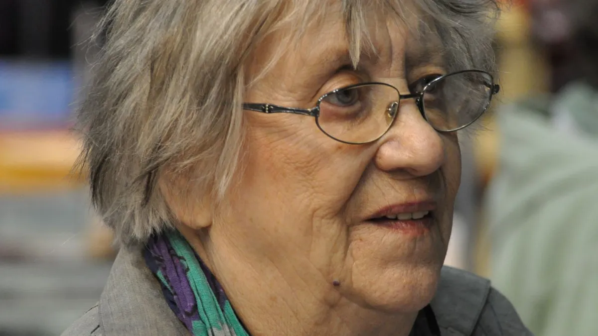 Finnish poet Kirsi Kunnas at Tampere Book Fair, 2012.