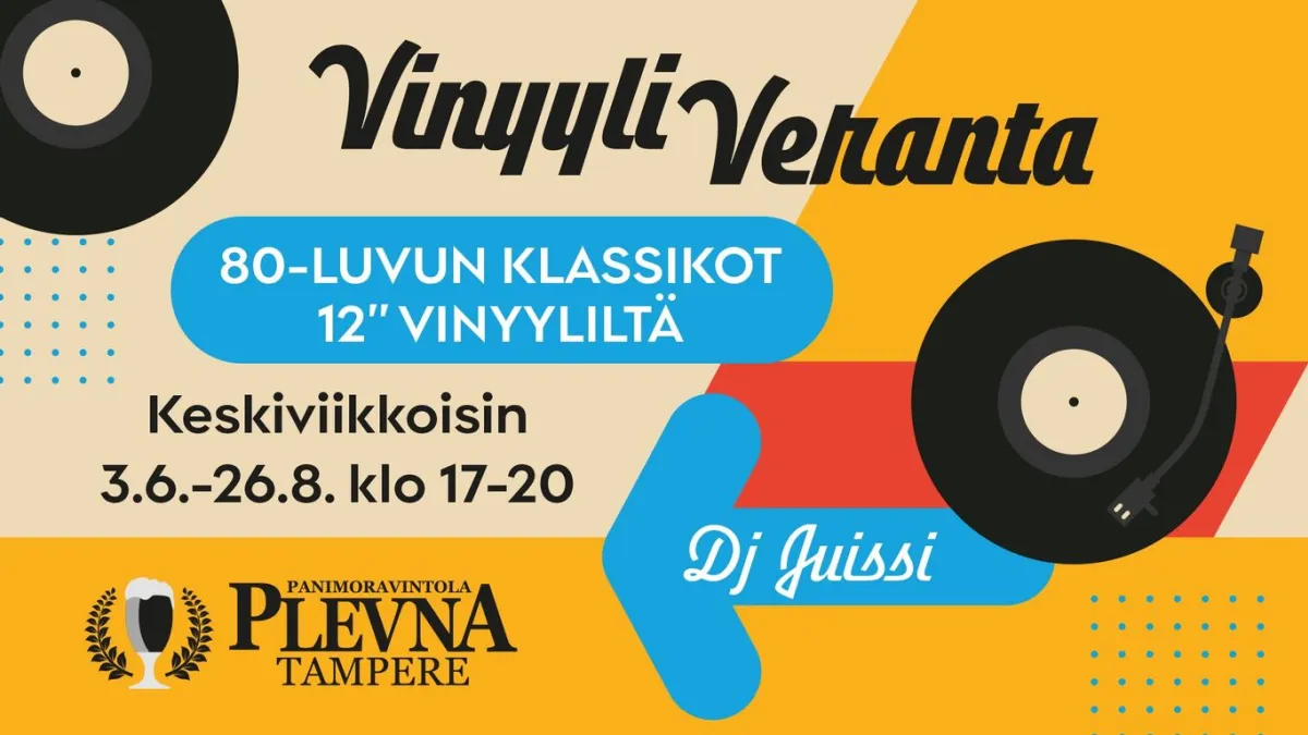 DJ Juissin Vinyyliveranta Plevnassa