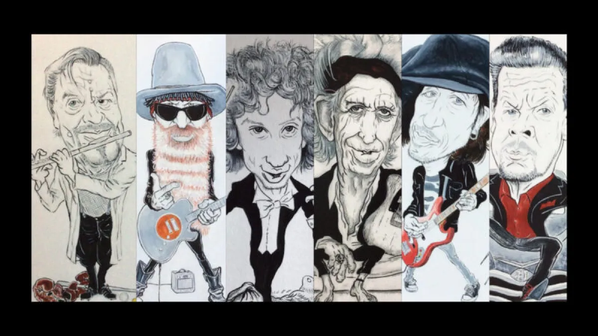 J.E.Petre­lius: Caricatures