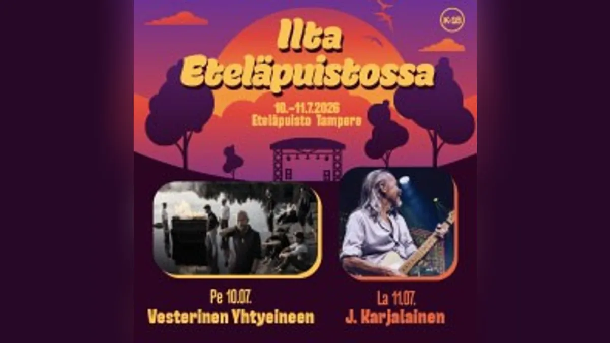 Ilta Eteläpuistossa - Vesterinen Yhtyeineen K-18