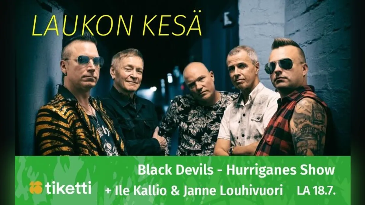 Black Devils - Hurriganes Show feat. Ile Kallio & Janne Louhivuori + The Lovematches