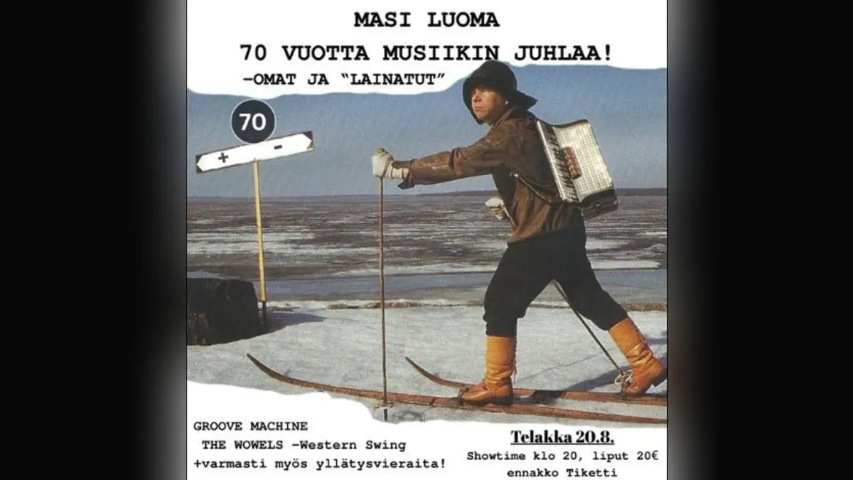 Masi Luoma – 70 vuotta musiikin juhlaa! Groove Machine, The Wowels + yllätysvieraita