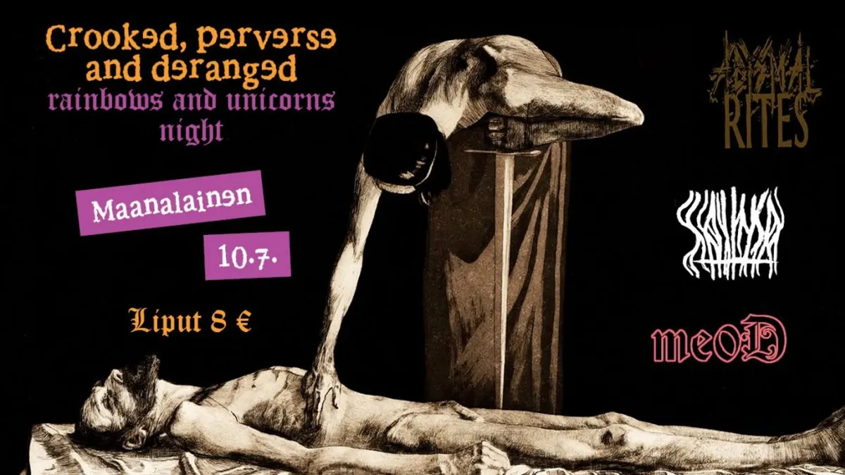 Abysmal Rites, me0D ja Saitma Maanalaisessa 10.7.