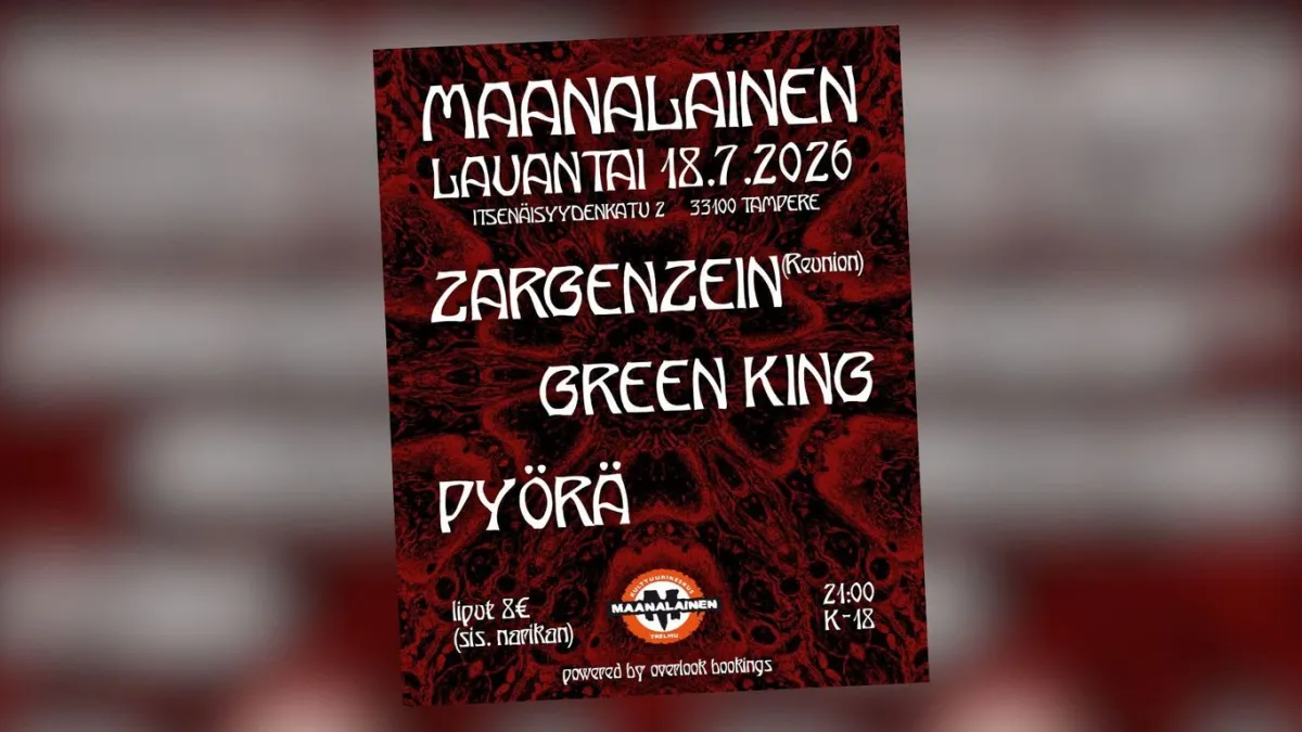 Zargenzein, Green King, Pyörä LIVE at Maanalainen