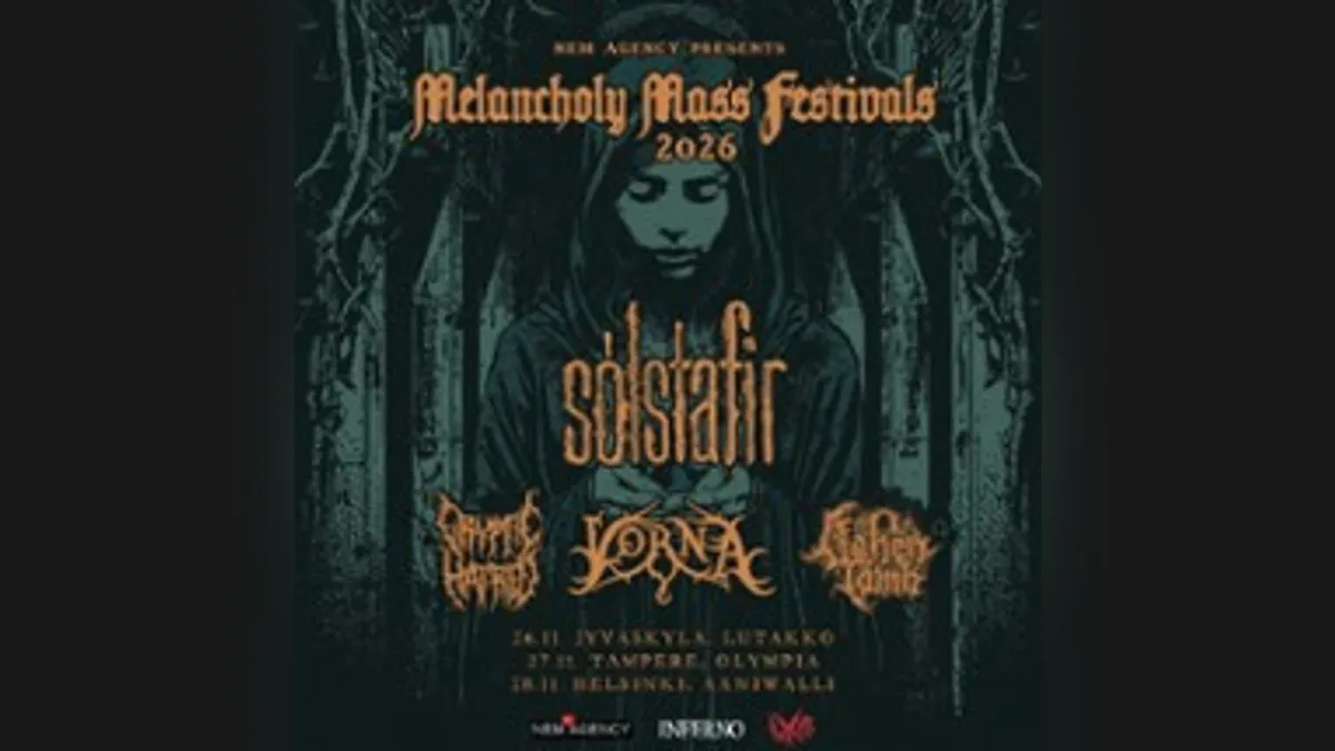 Melancholy Mass: Sólstafir (ISL) + Vorna + Cryptic Hatred + Ashen Tomb K-18