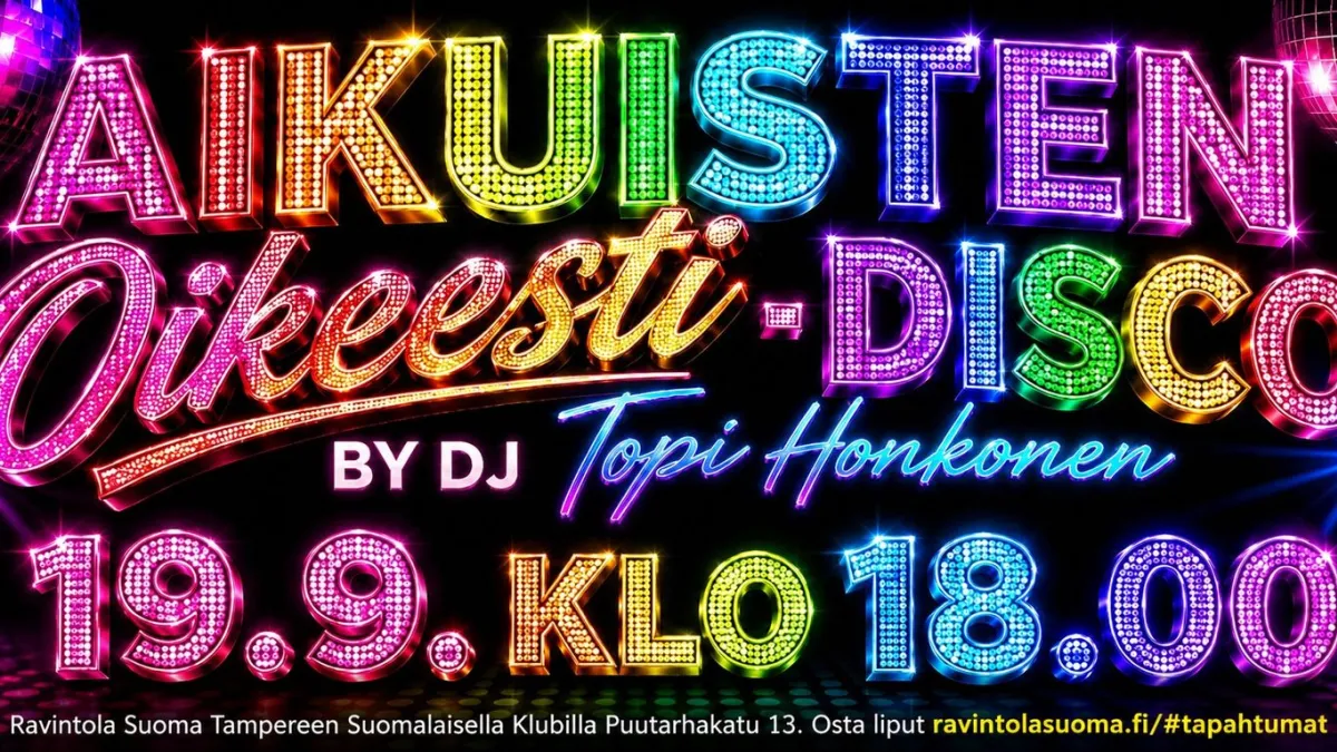 Ravintola Suoman ¨AIKUISTEN OIKEESTI¨ DISCO by Topi Honkonen