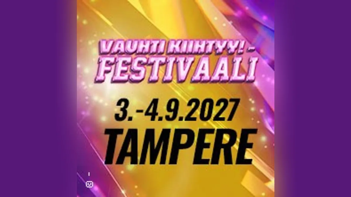 VAUHTI KIIHTYY FESTIVAALI TAMPERE - 2 PÄIVÄÄ KAVERILIPPU K-18